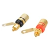 8pcs Gold Plated Amplifier Speaker Binding Post 4mm Banana Plug Speaker Terminal Binding Post for Connector ► Photo 3/6