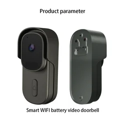 Nova câmera de vídeo wi fi campainha tuya casa inteligente sem fio campainha 1080p hd wi fi sem fio visual inteligente luz da noite campainha