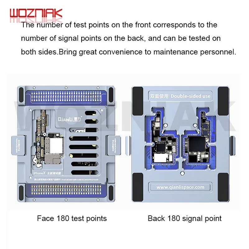 Qianli iSocket-X Twins Двусторонняя логическая плата диагностический тестовый прибор для iPhone X Инструменты для ремонта материнской платы