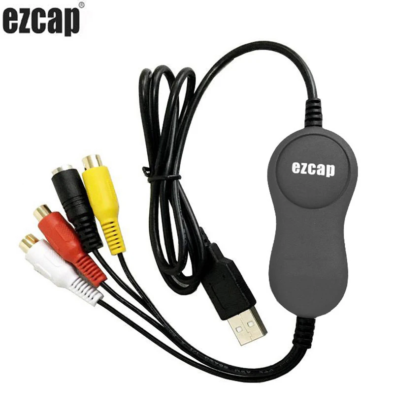 EzCAP 159 USB 2 0 Аудио Видео Запись карта CVBS Композитный S Video Recorder для V8 Hi8 DVD VHS DVR TV