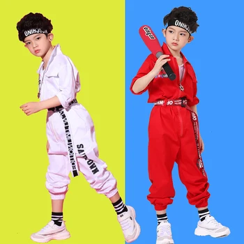 

Children's Day Show Serve Catamite Hip-hop In Hip-hop Fashion Suit Work Clothes Lin Tai Clothes Girl Sir Dance Costume