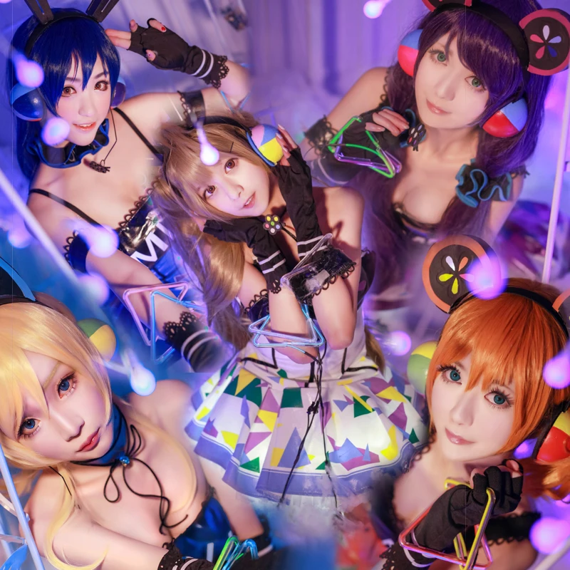 

Hot Love Live! Cyber Game Ver Idolized LED Game Awaken All Members Minami Kotori Dress Highly Quality Cosplay Costume