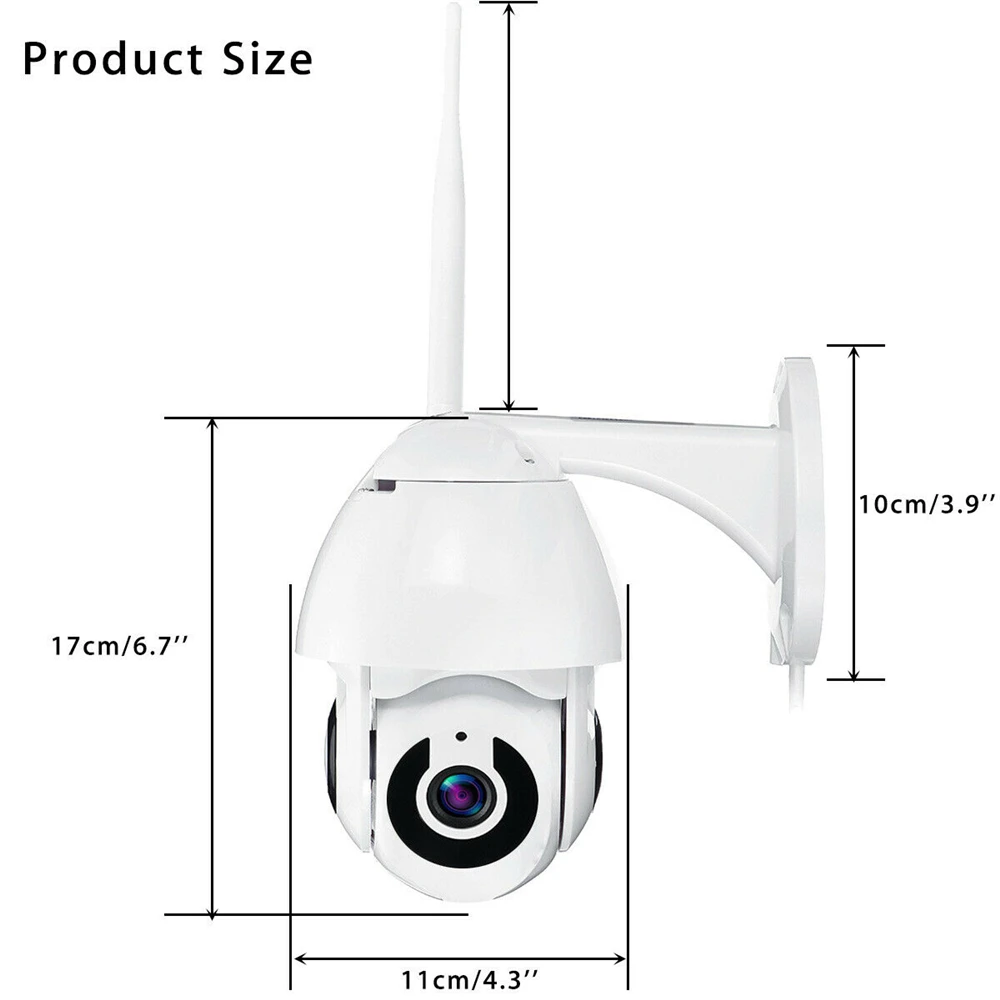 HD 1080P Водонепроницаемая PTZ ip-камера CCTV скорость безопасности купольная камера наблюдения wifi Облачное хранение ночного видения Обнаружение движения