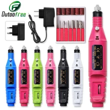 100V-240V Electric Nail Drill Machine Manicure Machine Set Mini Electric Drill Power Tools For Nail File Pedicure Tools