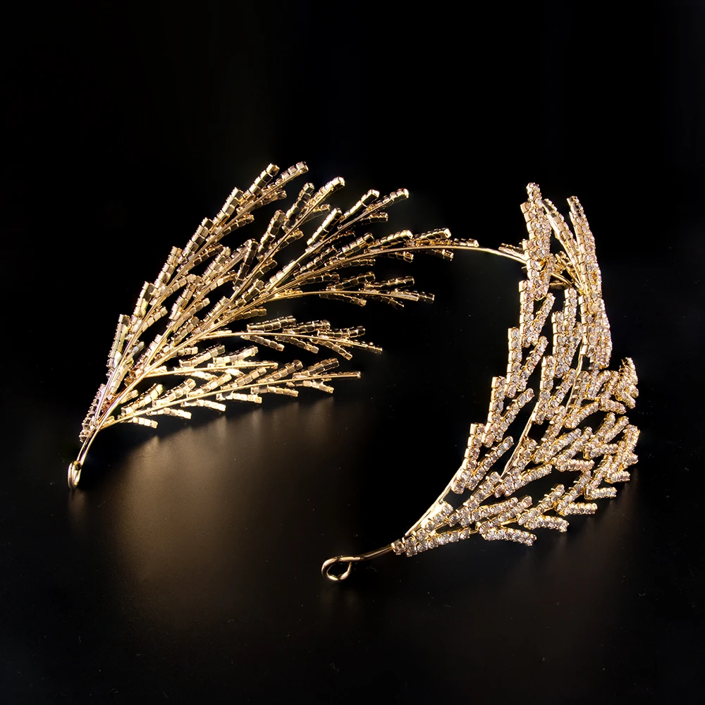 Bridal Hairband Retro Luxury Baroque Crystal Headdress Women Hairband Prom Girl Wedding Hair Accessories Headband