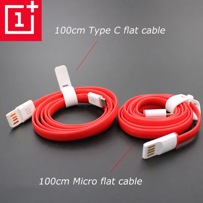 OnePlus 1/2 зарядный кабель Мобильный телефон 2a 100 см красный Лапша Micro Usb type c usb для