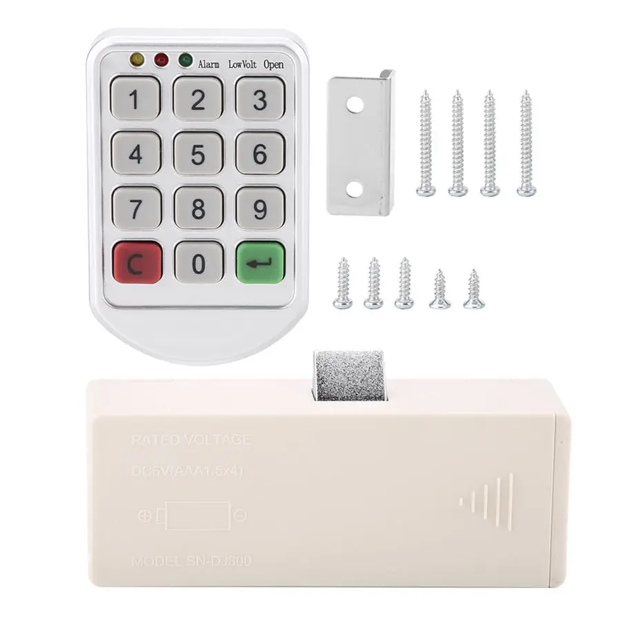 

door lock ABS Plastic Panel Digital Electronic Intelligent Password Keypad Number Cabinet Door Code Lock