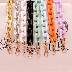 Detachable Parts Replacement Chain Plastic Resin Non-fading Acrylic Handle Chain Small Square Bag Chain Colorful Bag Accessories