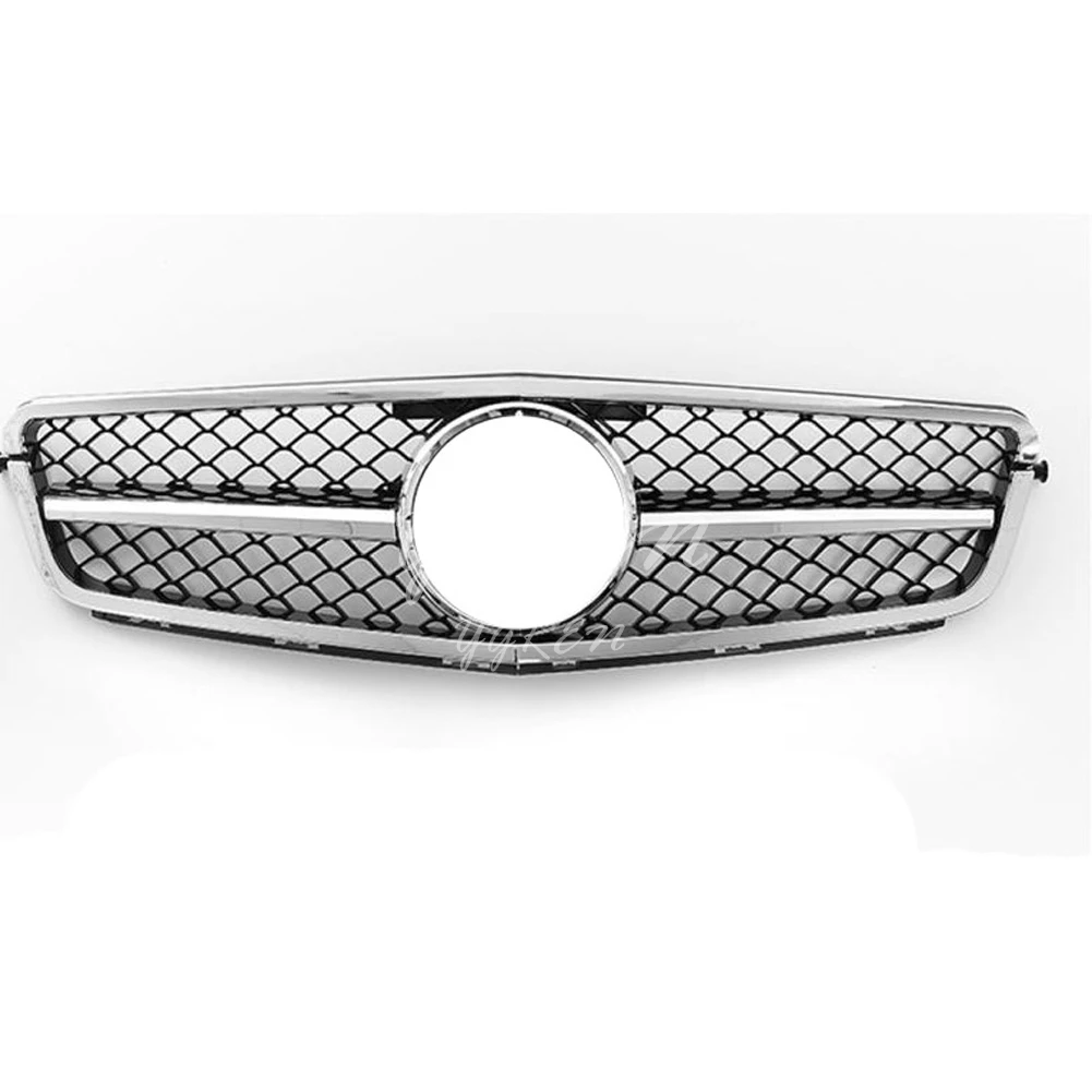 Передняя решетка подходит для Mercedes Benz C Class W204 C180 C200 C230 C300 C260 2008- Замена гоночных Грилей