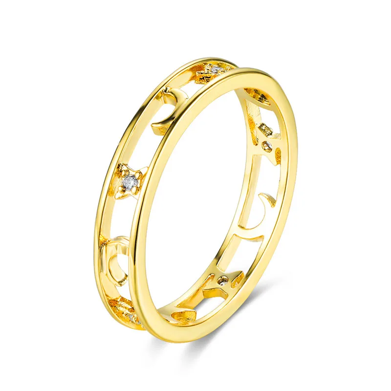 Wedding Rings Gold Color Zircon for Women
