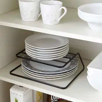 

2 Tier Dish Rack Stainless Steel Kitchen Dish Drainer Cup and Dish Organizer (Black)