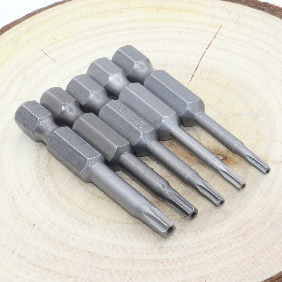 1Pcs 50mm long T5-T45 Magnetic Torx Screwdriver Bits Set Electric Screwdriver head T6,T7,T8,  T10, T15, T20, T25, T27, T30, T40