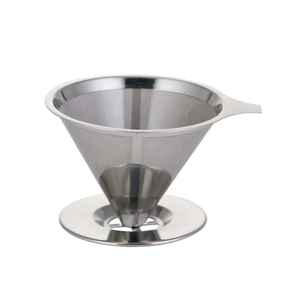 

1 Pcs Coffee Filter Portable Camping Reusable Lightweight Handmade Drip Tools Stainless Steel