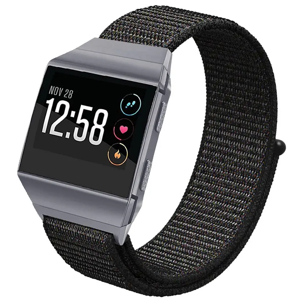 

Sport Nylon WristBands for Fitbit Ionic Band Breathable Comfortable Adjustable Closure Wrist Replacement for Fitbit Ionic Band
