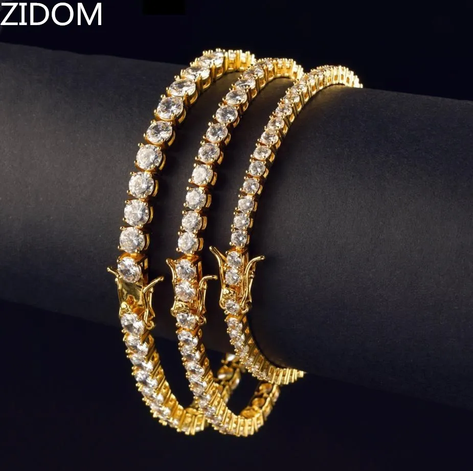 Мужской/женский сверкающий браслет в стиле хип-хоп Высококачественный Браслет