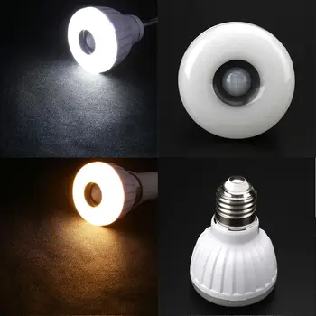 

5W E27 White 25-LED Auto PIR Motion Sensor Detection Corridor Light Bulb