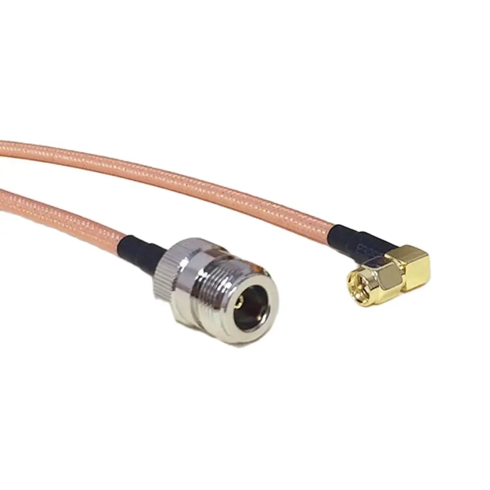USA-CA RG142 N MALE to BNC MALE ANGLE Coaxial RF Pigtail Cable 