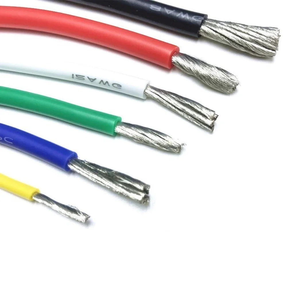 Термостойкий силиконовый провод 12AWG 14AWG 16AWG 18AWG 20AWG 22AWG 24AWG 26AWG 28AWG 30AWG|Электрические