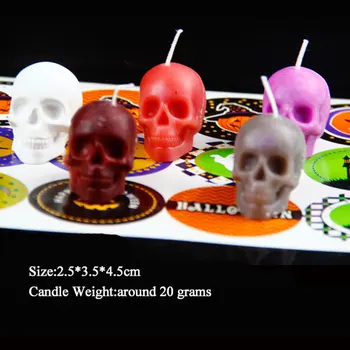 

Halloween Party Accessories 3D Skull Silicone Candle Mold for DIY Handmade Craft Candle Making Mould
