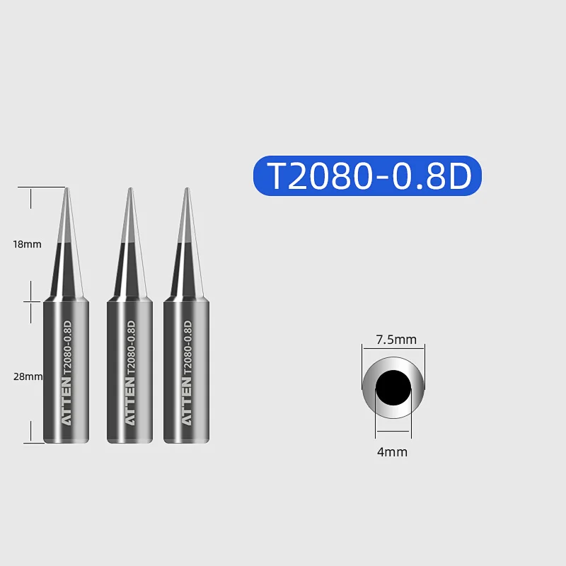 Оригинальный аутентичный наконечник ATTEN для паяльника ST2080 ST 2080 ST2080D 2080D|Сварочные
