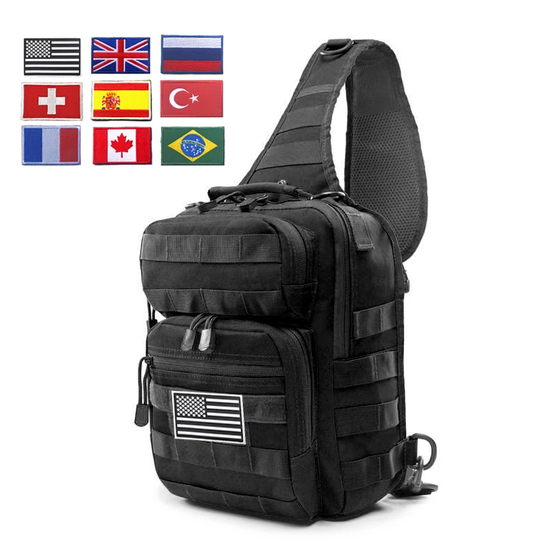 900D Large Military Sling Backpack EDC Tactical Shoulder Bag Army Molle Chest Pack Waterproof Outdo