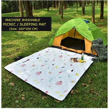 

200x200 Large Outdoor cloth damp proof mat ultrasonic mountain picnic mat waterproof beach cushion tent folding sleeping mat jj6
