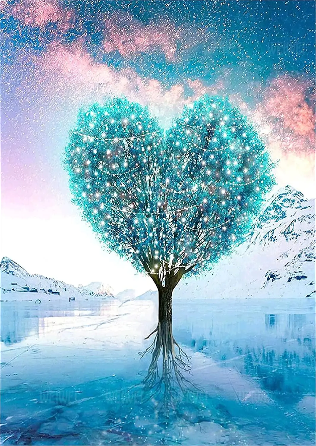 Набор для алмазной живописи Love Tree 5D взрослых синяя полноразмерная краска с