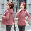 Winter Jacket women Plus Size 6XL Womens Parkas Thicken Outerwear solid hooded Coats Short Female Slim Cotton padded Basic Tops ► Photo 3/6