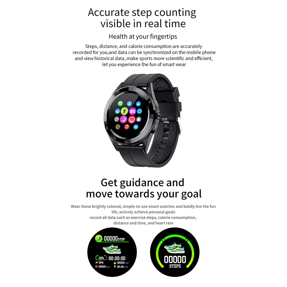 Y10 Smart Watch 1.54 Inch Full Touch Screen For Android & IOS
