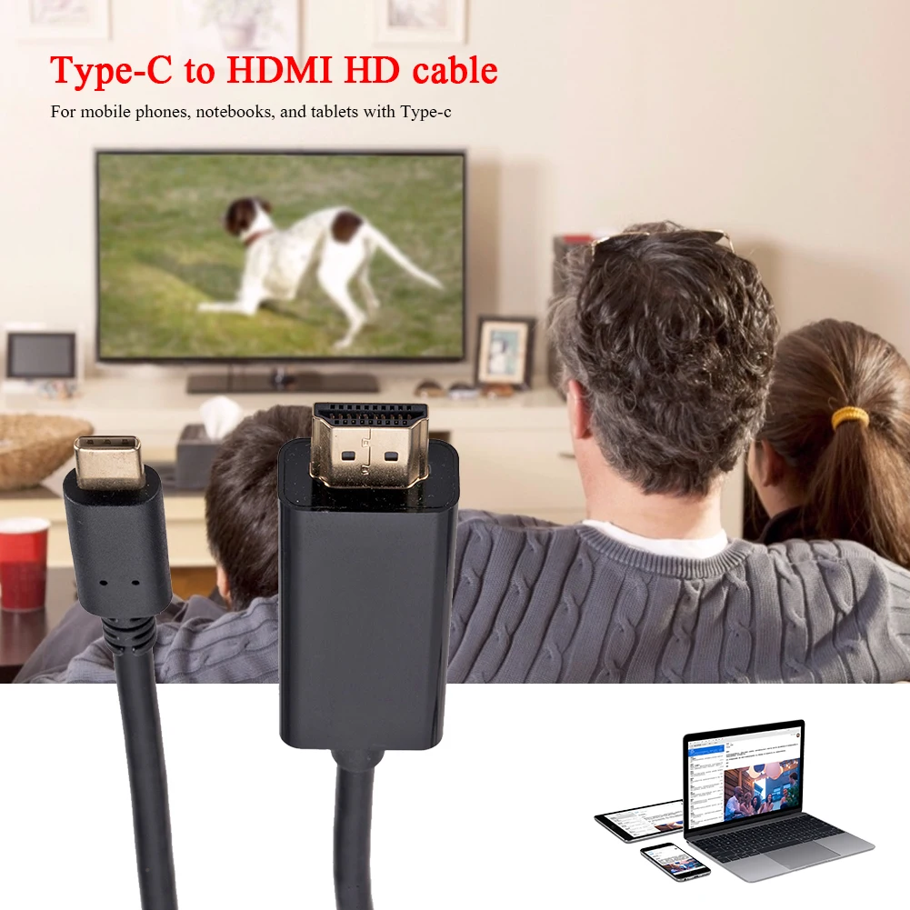 1 8 m USB 3 к HDMI кабель монитора проектора HDTV Тип C 4K 1080P конвертер|Адаптеры Type-C| |