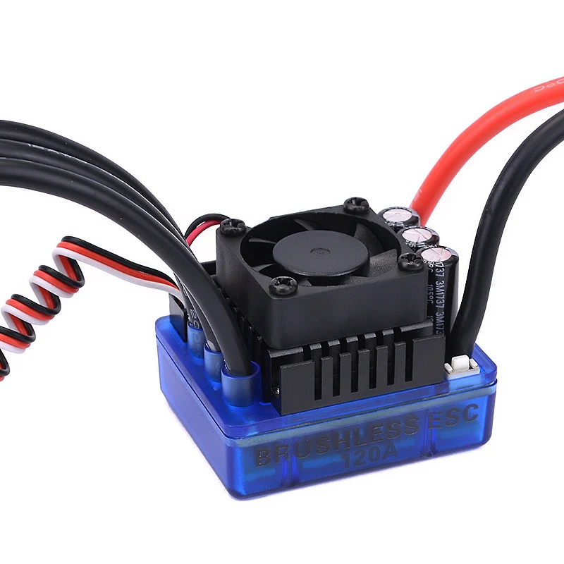 SURPASSHOBBY 4068 2050KV водонепроницаемый Бессенсорный бесщеточный двигатель + 120A ESC для 1:8