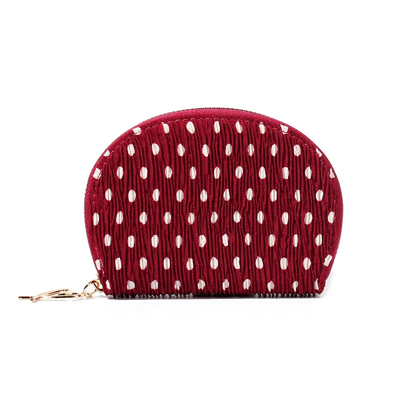 

Fashion Sweet Lady Wallet Wave Point Organ Multi-card Position Credit Card Holder Short Zipper Cute Coin Purse Female Clutch Bag