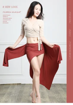 

New Bellydance Costume top+yarn skirt 2pcs Woman Belly Dance set Belly Dance Performance Wear Competition Show set