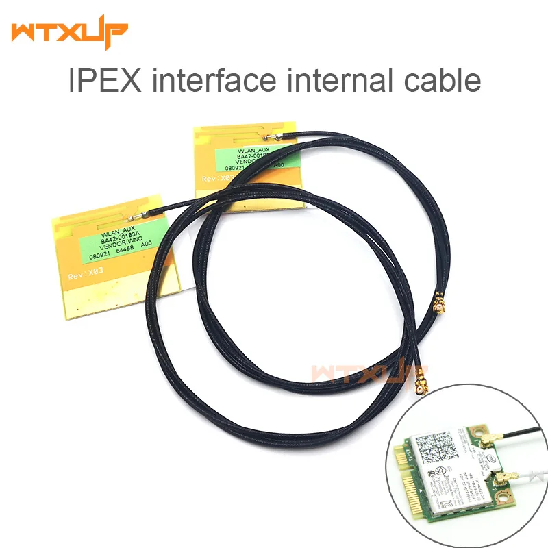 1 пара Беспроводной Wi-Fi внутренний кабель IPEX для антенны ноутбука Mini PCI-E