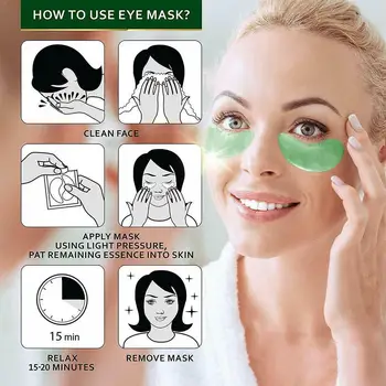 

10 PAIRS Moisturizing Repairing Mung Bean Eye Mask Anti-puffiness Eyes Patch Circles Care Hydrating Dark Eye M6N4