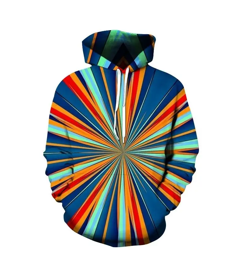3d psychedelic sweatshirt man colorful hooded casual dizzy hoodie anime geometric hoodie print sweatshirt AA68