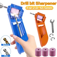 2.0 12.5mm apontador de bits de broca portátil 1 conjunto corindo roda de moedura bit ferramenta torção broca máquina de afiar ferramentas