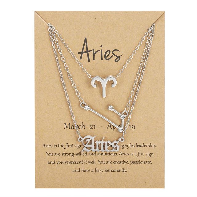 12 Constellation Pendant Necklaces Couple Lover Fashion Cardboard Star Zodiac Sign Charm Pisces Necklace Jewelry Gifts