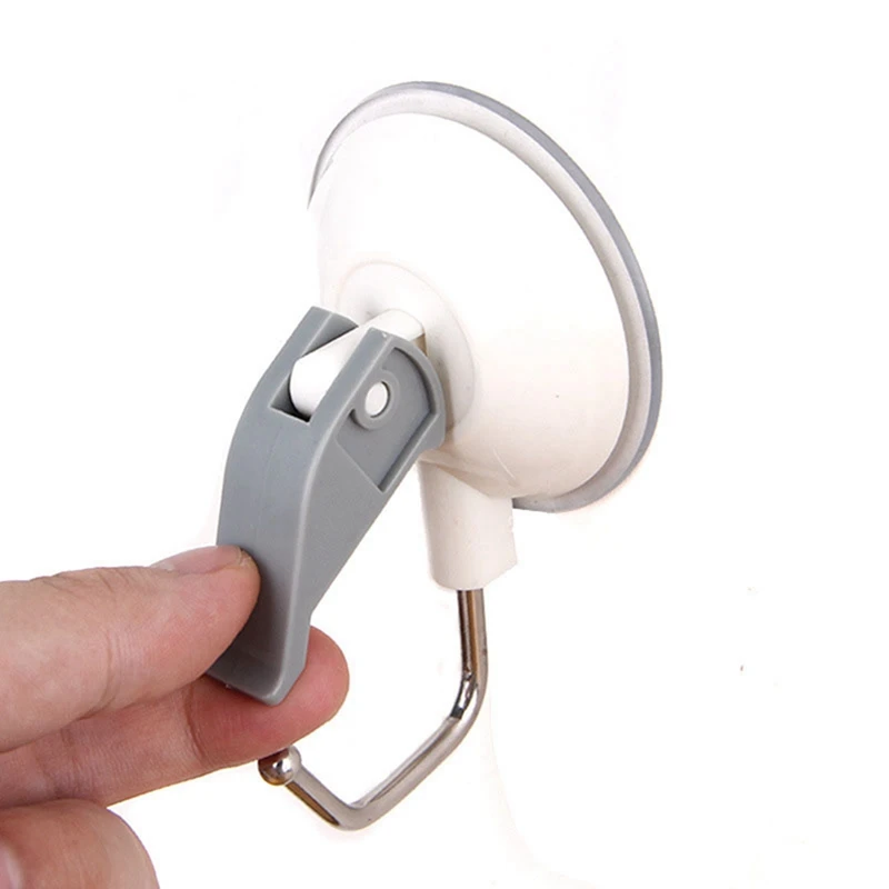 Household Reusable Suction Cup Hook No Trace Suction Cup Hook Portable Simple Strong Vacuum Hook