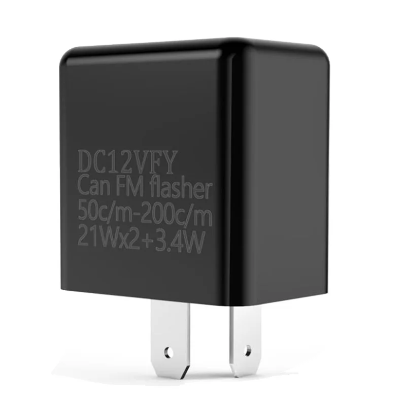 2-Pin LED Flasher Relay 12V Adjustable Frequency for Motorcycle Turn Signal Fix Blinker Lights Indicator Relays |