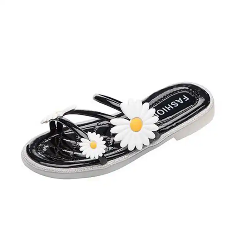 childrens white flip flops