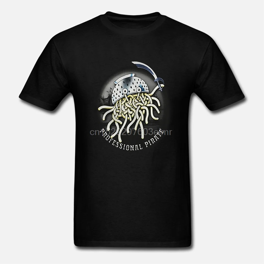 Funny Men t shirt Women novelty tshirt Professional Pirate Flying Spaghetti Monster Pastafarian FSM cool T-Shirt | Мужская одежда