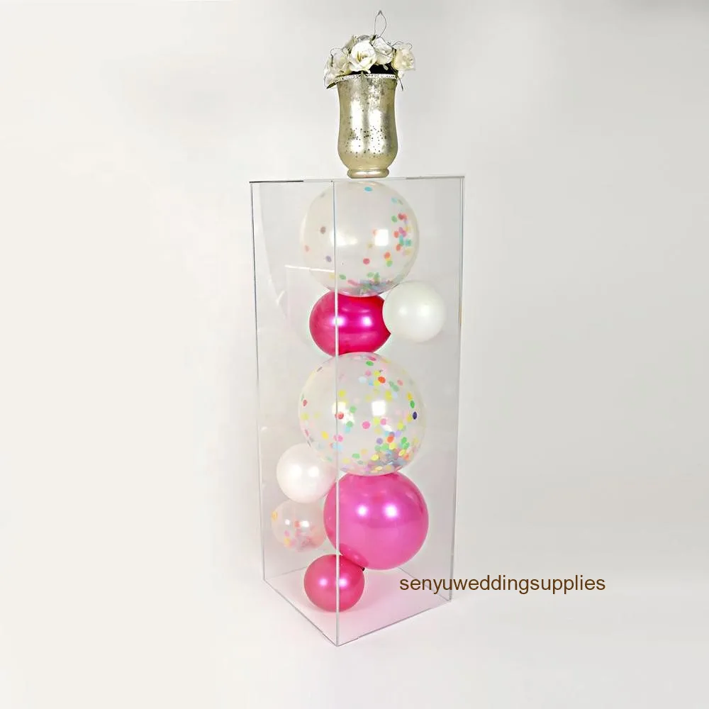 price/set)Wholesale Clear Acrylic Display Plinth Stand for Wedding and Birthday Party seny01309