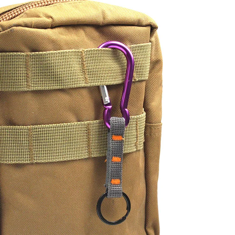 

Outdoor Equipment Multi-functional Keychain Aluminium Alloy Combination Carabiner Webbing Cool Key Ring