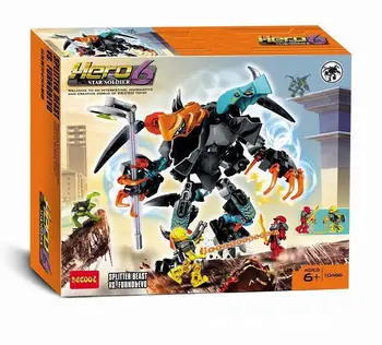 

DECOOL 10466 The complex beast is to hua guang and wing hao.111 pcs 3D DIY Figures toys for children educational building