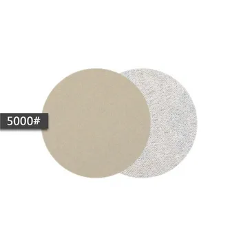 

50PCS 3inch Wet Or Dry Sandpaper Hook And Loop Silicon Carbide Sanding Discs Latex Flocking, High Flexibility