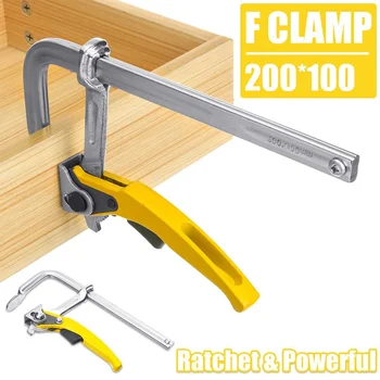 

Woodworking Heavy Duty F Type Clamp Adjustable Quick Release Metal Woodworking Parallel Clamp for Repair Hand DIY Tool Clamps