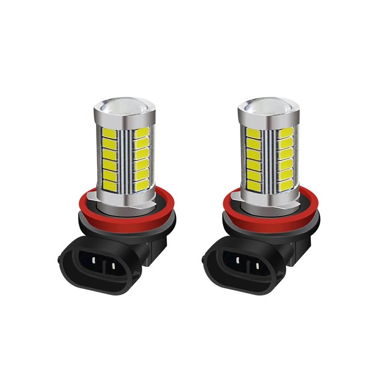 2 шт. светодиодный светильник 33SMD H4 H7 H11 9005 9006 Авто светодиодный автомобильный противотуманный фонарь Габаритные огни зазор лампы DC12V поворот Парковка лампы