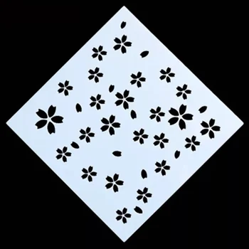 

Plastic Spray Template Flower Shaped Reusable Stencil Airbrush Painting Art Cake Spray Mold DIY Decor Crafts
