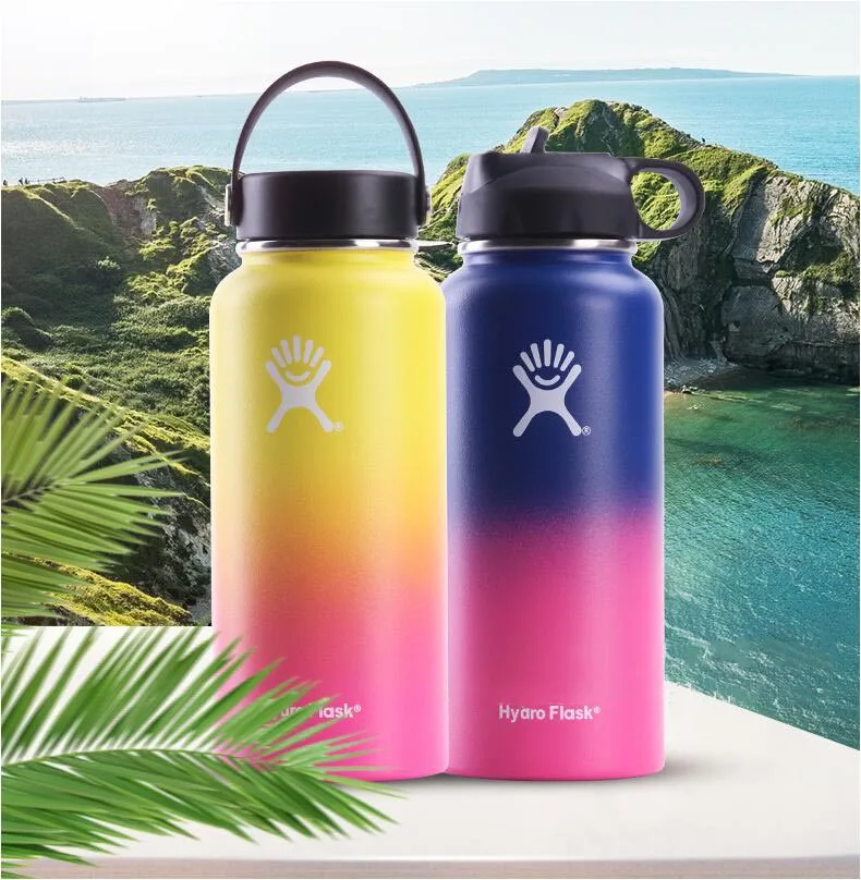 

hydro flask 32oz/40oz Tumbler Flask Vacuum Insulated Flask Stainless Steel Water Bottle Wide Mouth Outdoors Sports Bottle